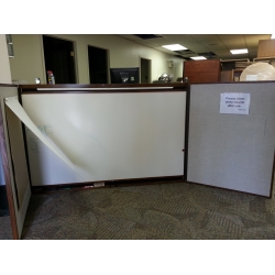 Enclosed Whiteboard Egan with Projection Screen, 72 x 48 in.